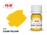 Акриловая краска ICM, полупрозрачная желтая