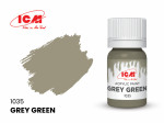 Акриловая краска ICM, серо-зеленая