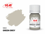 Акриловая краска ICM, зелено-серый