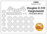 Маска для модели самолета Douglas C-133 Cargomaster (Roden)