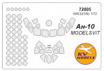 Маска для модели самолета Ан-10 (Model Svit)