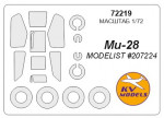 Маска для модели вертолета Ми-28 (Modelist)