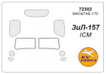 Маска для модели автомобиля ЗиЛ-157 (ICM)