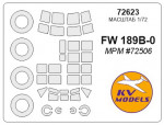 Маска для модели самолета Fw-189B-0 (MPM)