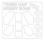 Маска для модели вертолета Tigre Hap (Hobby Boss)