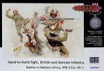 Фигурки солдат британской и немецкой пехоты в рукопашном бою