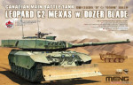 Канадский основной боевой танк Leopard C2 MEXAS с бульдозерным отвалом