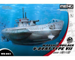 Военный корабль - Подводная лодка типа VII (мультипликационное моделирование)