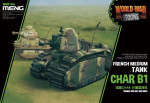 Французский тяжелый танк Char B1 (мультипликационное моделирование)