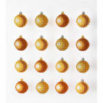 Набор для вышивания "Золотые рождественские шарики"
