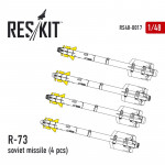 Смоляной набор: Управляемая ракета класса воздух-воздух R-73, 4 шт