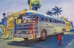Автобус GMC PD 3751 "Silversides" Greyhound, в масштабе 1/35