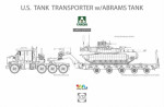 Американский тягач M1070 & M1000 70 тонн с танком Abrams
