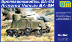UM362 BА-6M Soviet armored vehicle