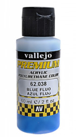 Краска акрил-полиуретановая "Premium Color", синий флуоресцентный