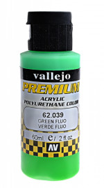 Краска акрил-полиуретановая "Premium Color", зеленый флуоресцентный