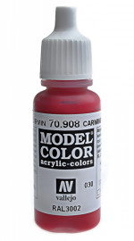 Краска акриловая "Model Color" 030 кармин красный