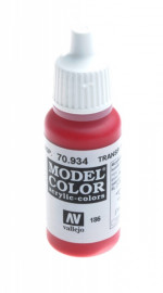Краска акриловая "Model Color" 186 красный прозрачный