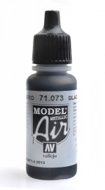 Краска акриловая "Model Air" черный металлик