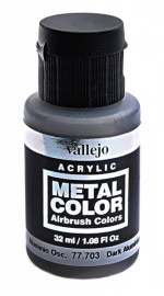 Краска акриловая "Metal Color" темный алюминий, 32 мл